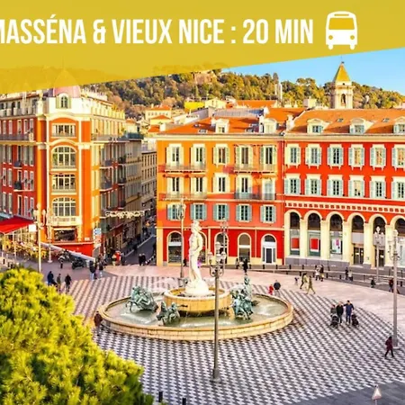 Avec Balcon, Pres De La Et Promenade Des شقة نيس